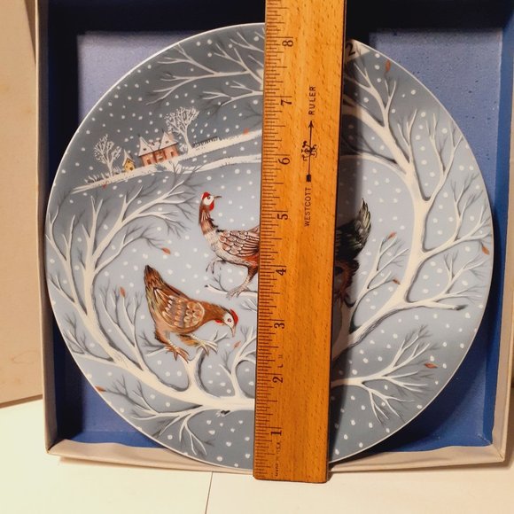 Haviland Limoges Twelve Days of Christmas Plate NOEL 1972 Three French Hens EUC - Picture 4 of 7